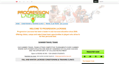 Desktop Screenshot of progressionlacrosse.com